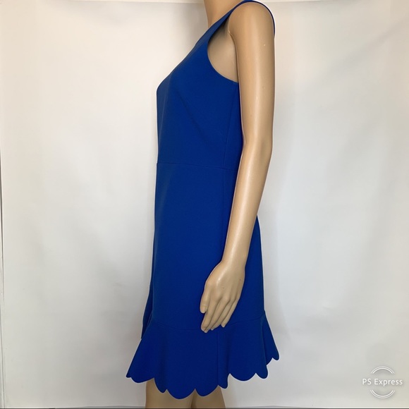 J.Crew Sleeveless Scallop Ruffle Hem Dress - Picture 4 of 8
